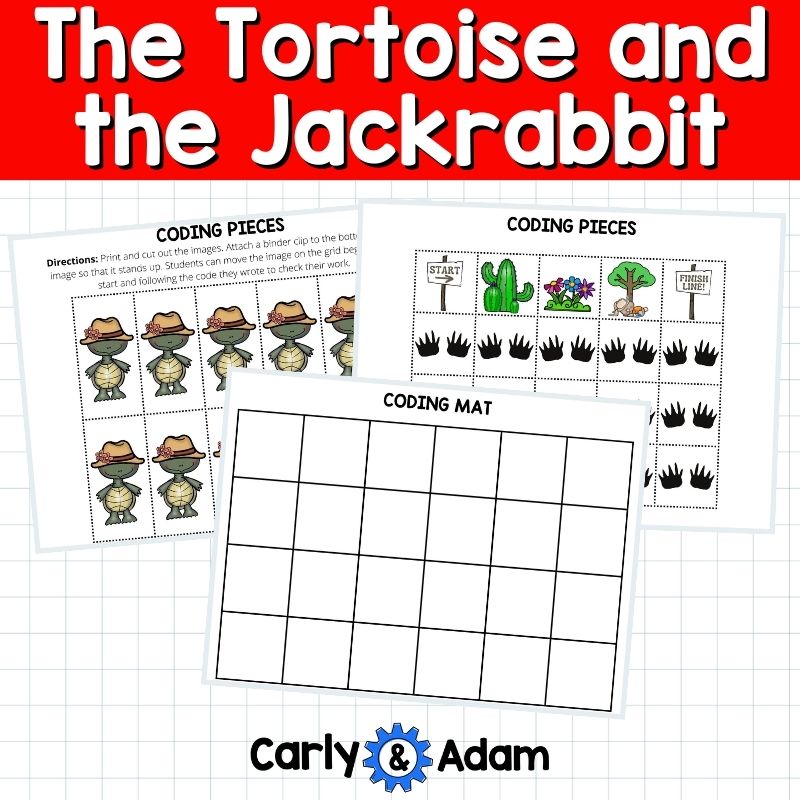 The Tortoise and the Jackrabbit Fractured Fable Coding Activity