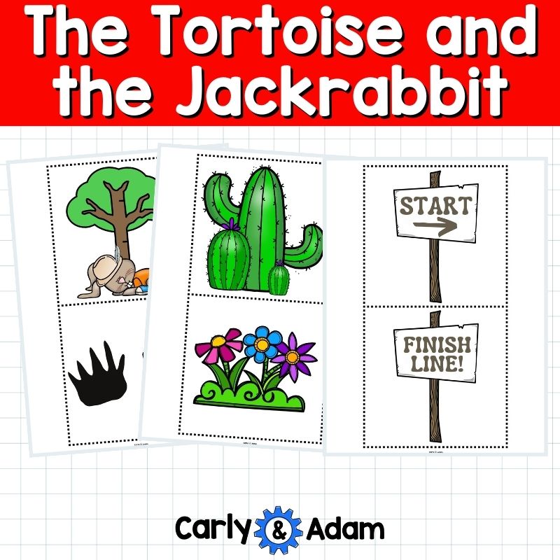 The Tortoise and the Jackrabbit Fractured Fable Coding Activity