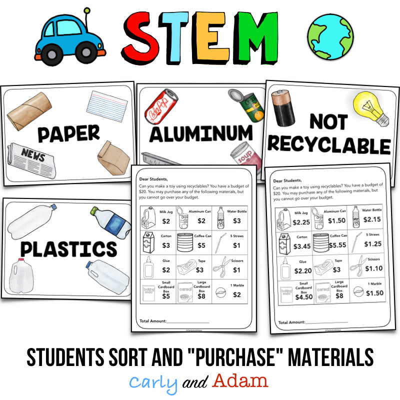 Build a Toy Recycling Earth Day STEM Activity