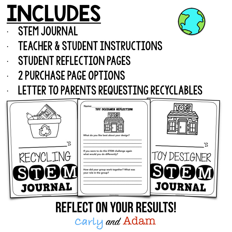 Build a Toy Recycling Earth Day STEM Activity