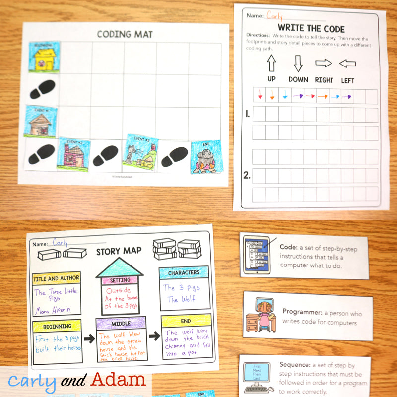Code a Story Unplugged Coding Activity
