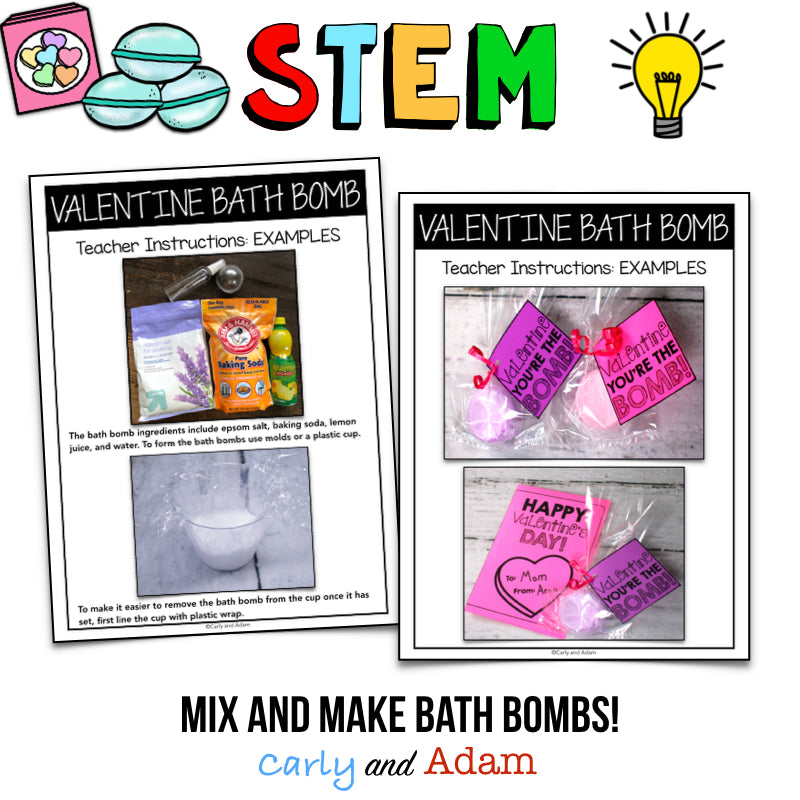 Bath Bomb Valentine's Day STEM Activity