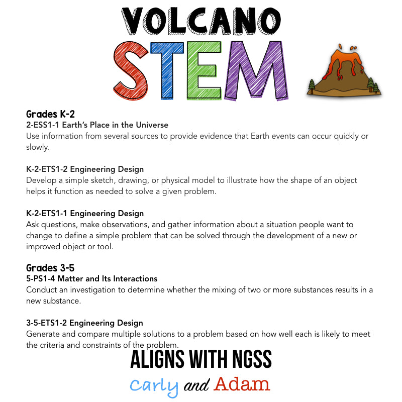 Volcano Engineering STEM Activities