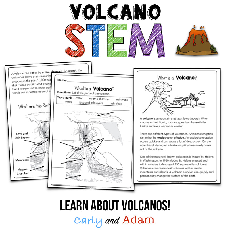 Volcano Engineering STEM Activities