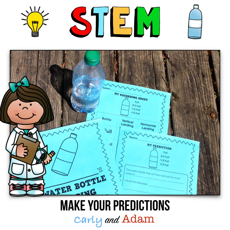 Water Bottle Flipping STEM Challenges Force and Motion Game