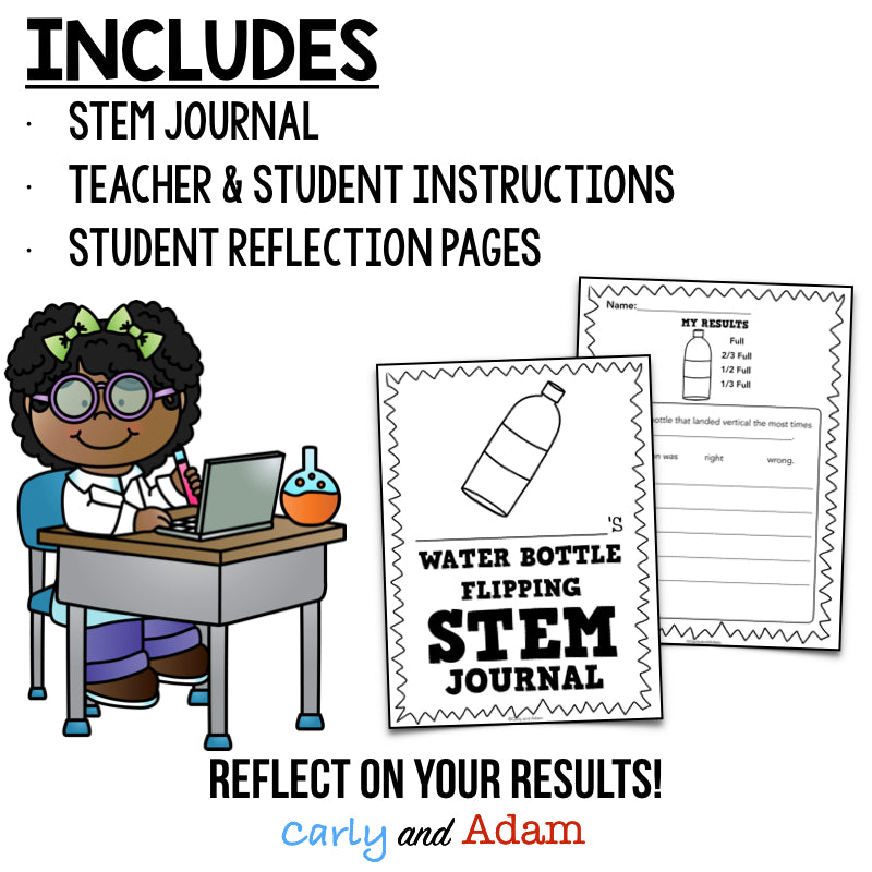 Water Bottle Flipping STEM Challenges Force and Motion Game