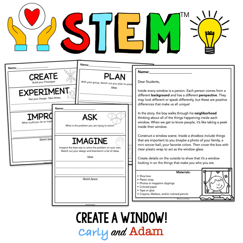 Windows Social Awareness SEL Activity and Read Aloud STEM Challenge