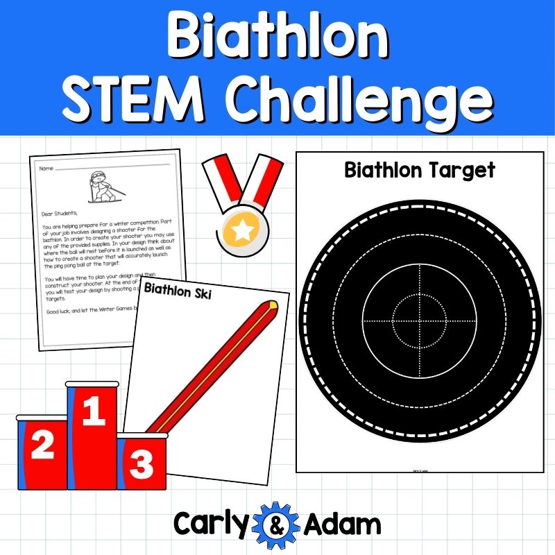 Biathlon Winter Olympic Games STEM Activity Build a Ping Pong Ball Launcher