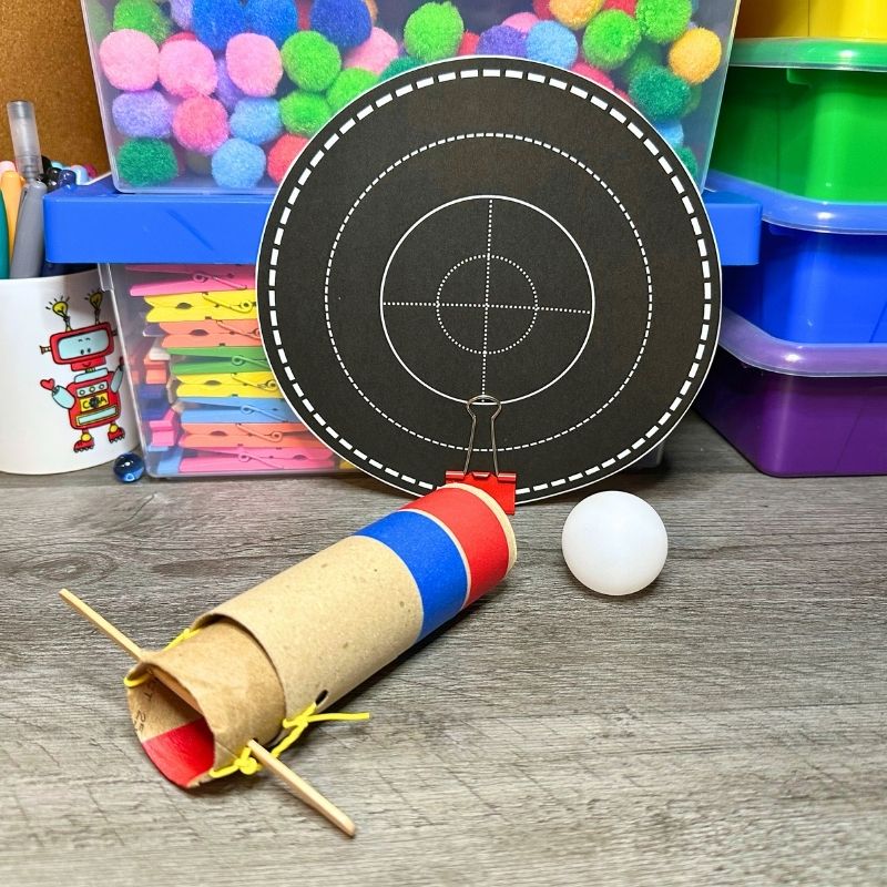 Biathlon Winter Olympic Games STEM Activity Build a Ping Pong Ball Launcher