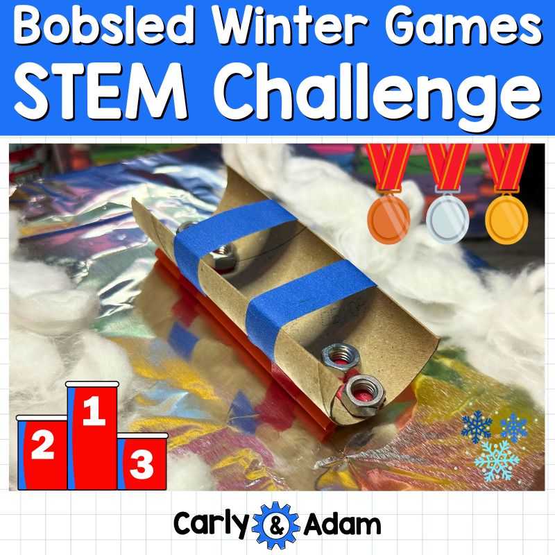 Build a Bobsled Winter Olympic Games STEM Activity