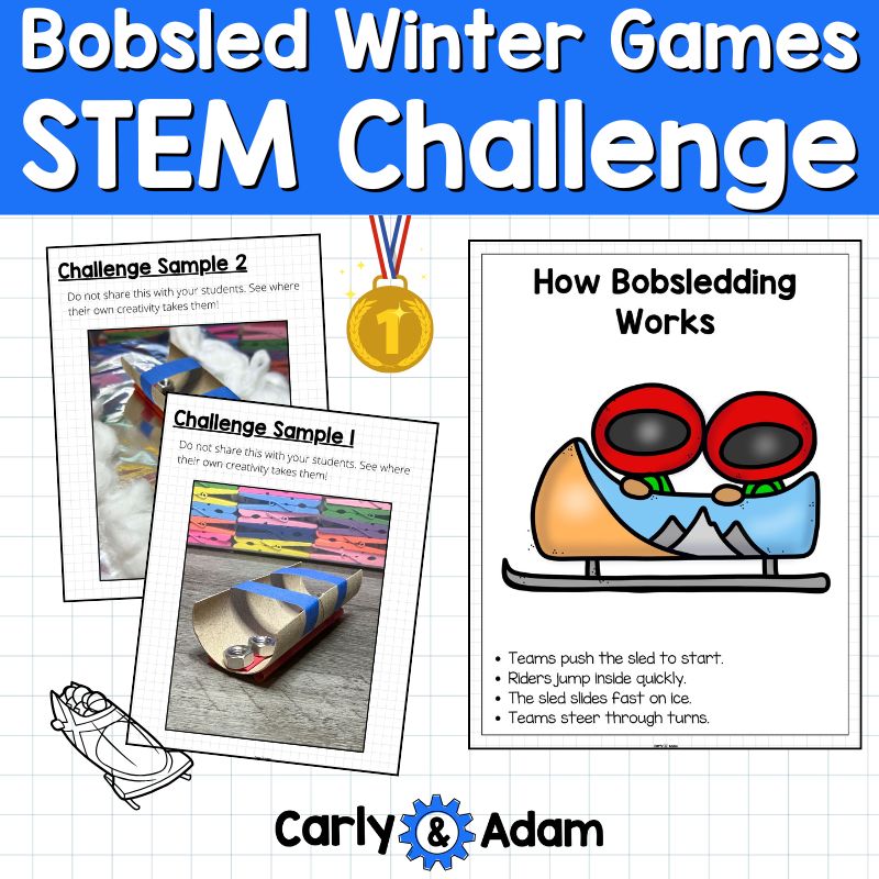 Build a Bobsled Winter Olympic Games STEM Activity