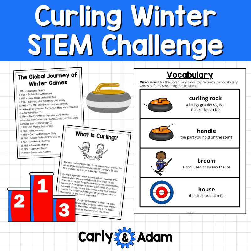 Curling Winter Olympic Games STEM Activity