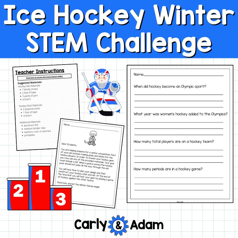 Ice Hockey Winter Olympic Games STEM Challenge