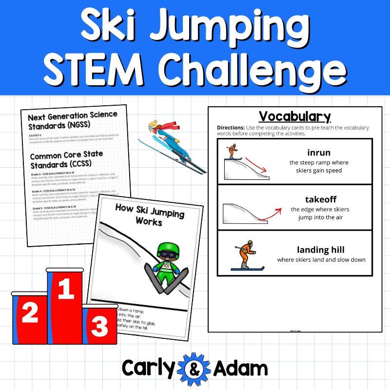 Ski Jumping Winter Olympics STEM Activity Make a Ski Jumper