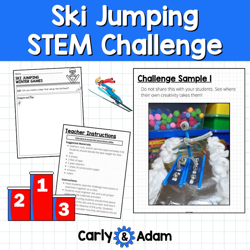 Ski Jumping Winter Olympics STEM Activity Make a Ski Jumper