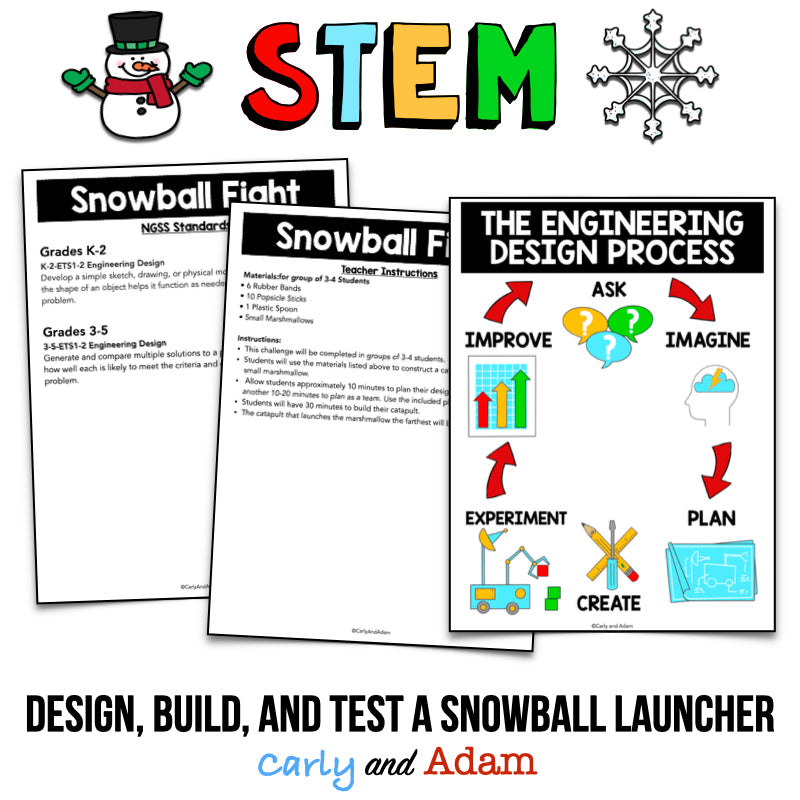 Snowball Fight Winter STEM Challenge
