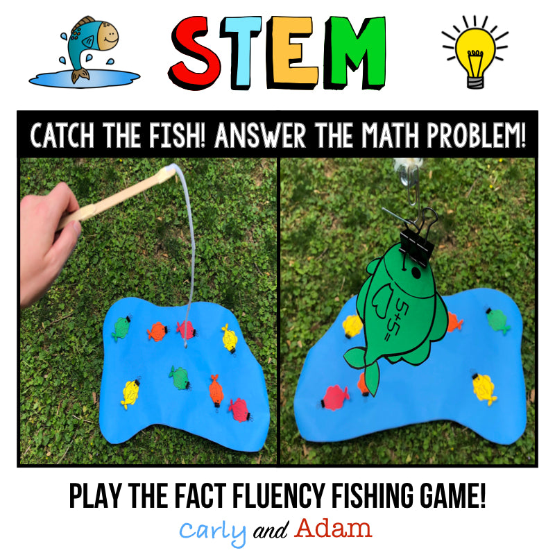 Fishing for Math Fact Fluency STEM Challenge Math Facts
