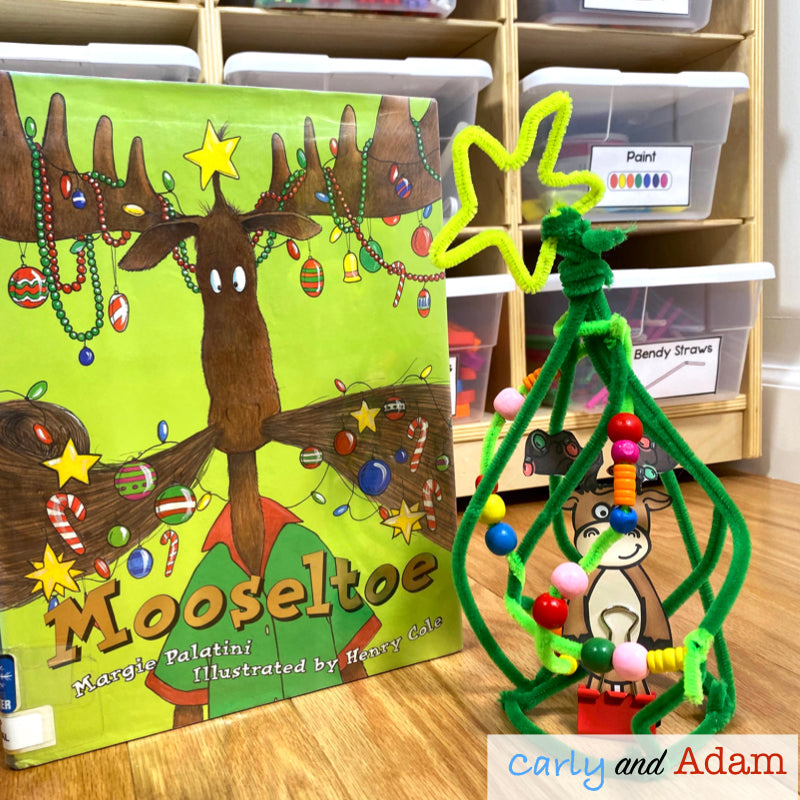 Mooseltoe Christmas READ ALOUD STEM Activity
