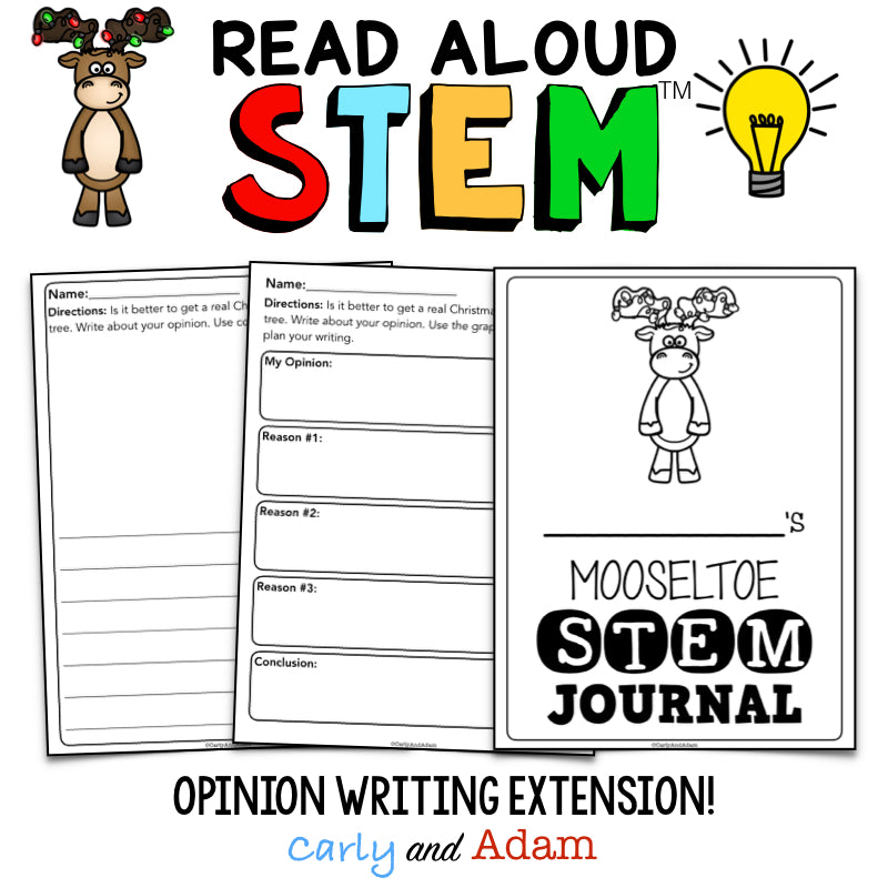 Mooseltoe Christmas READ ALOUD STEM Activity