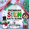 Snowman Bath Bomb Winter Science Activity