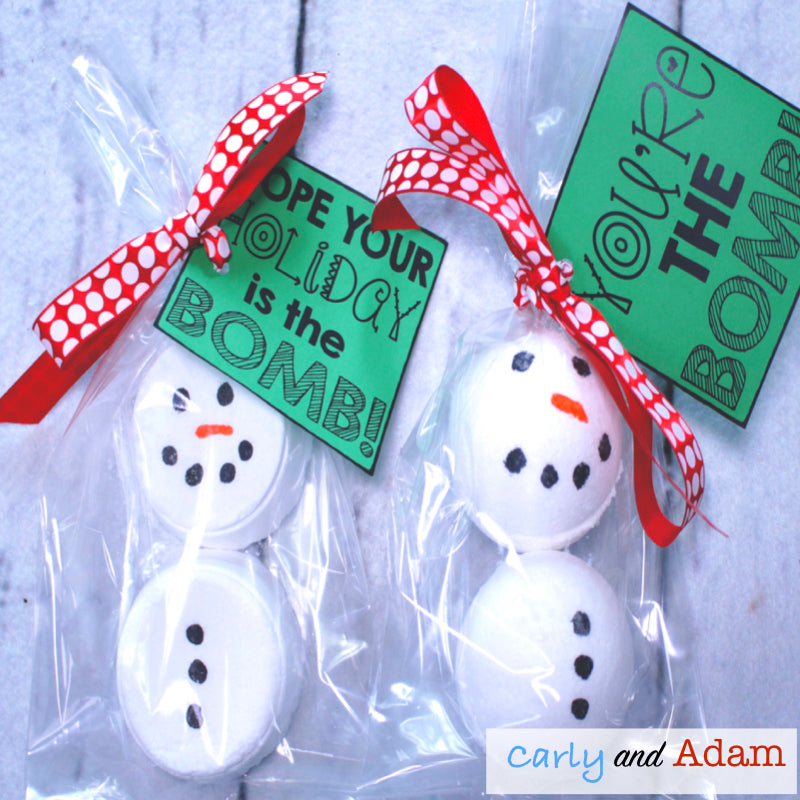 Snowman Bath Bomb Winter Science Activity
